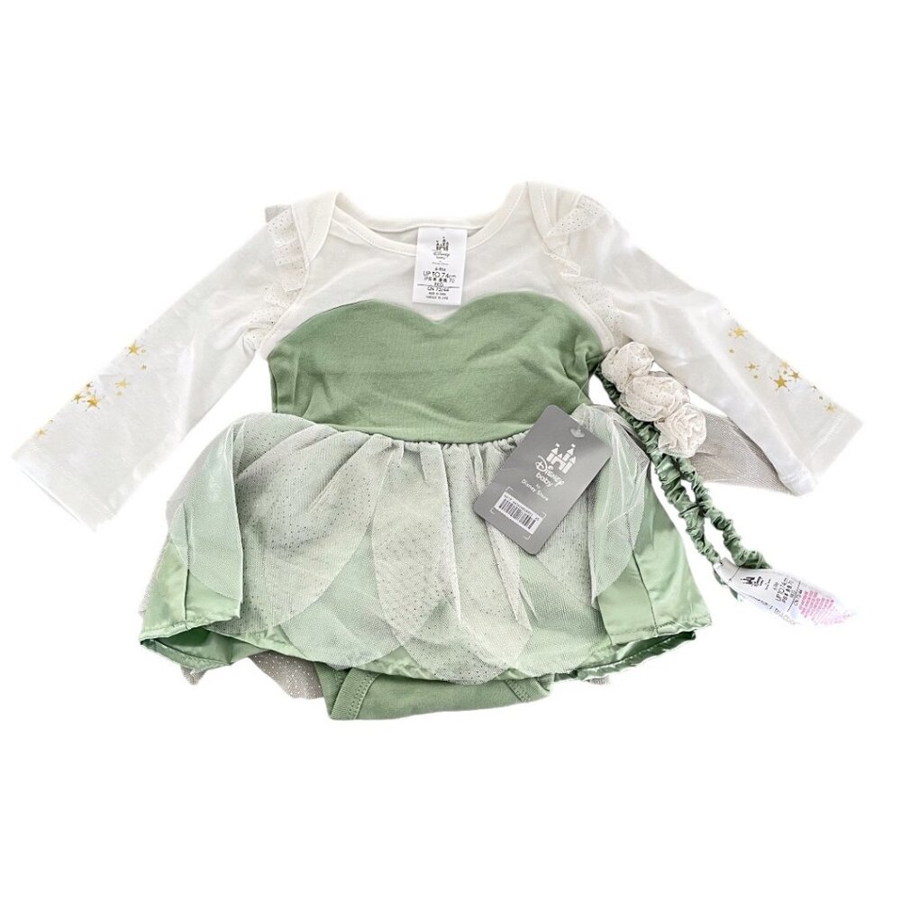 Disney Baby Peter Pan Tinker Bell Fairy Bodysuit Costume for Baby 6-9 Months